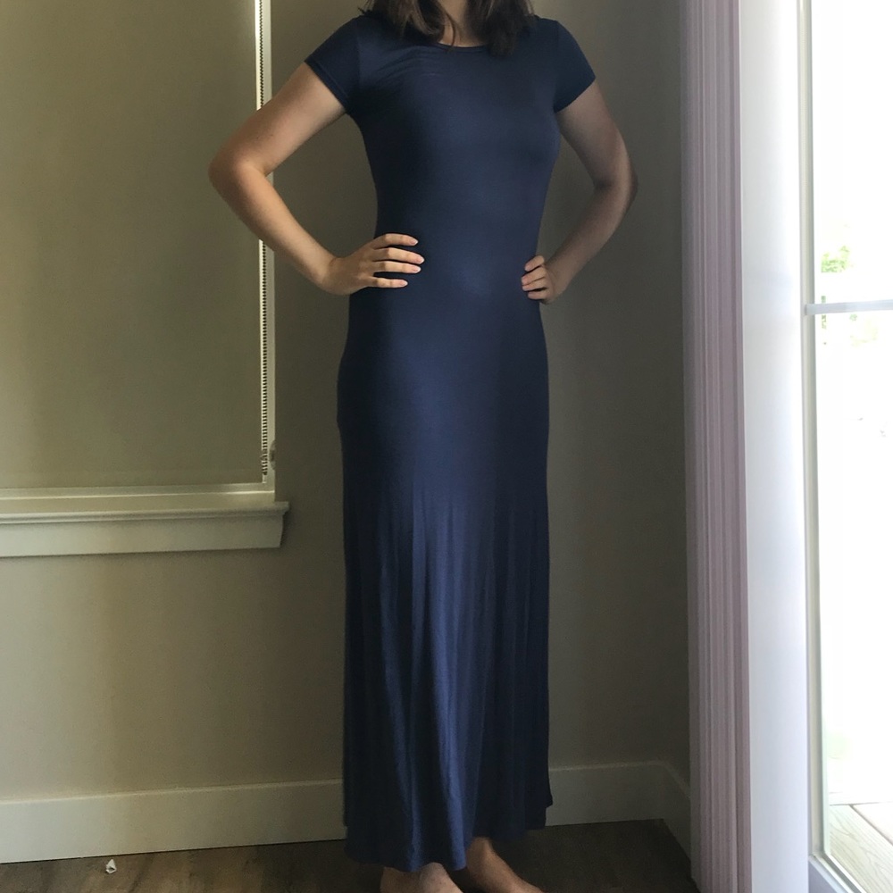 TWO Maxi Dresses Blue and Red